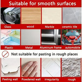Heavy-duty double-sided adhesive tape with 60 pieces, shown in a close-up image highlighting strong bonding and versatile use.