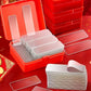 60-piece heavy-duty double-sided adhesive tape set showing strong, clear adhesive strips for mounting and bonding tasks.