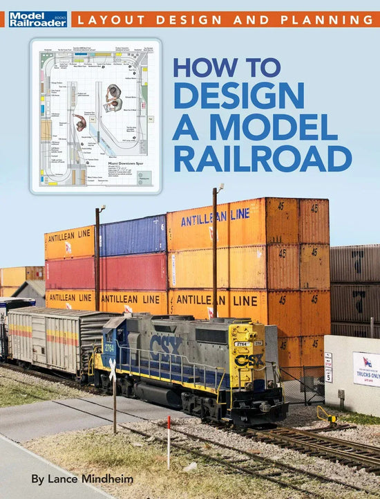 Cover image of a comprehensive guide to model railroad design with detailed diagrams and layouts for hobbyists.