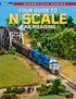 Book cover titled "The Definitive Handbook for N Scale Railroading" with detailed illustrations and text on N scale model trains.