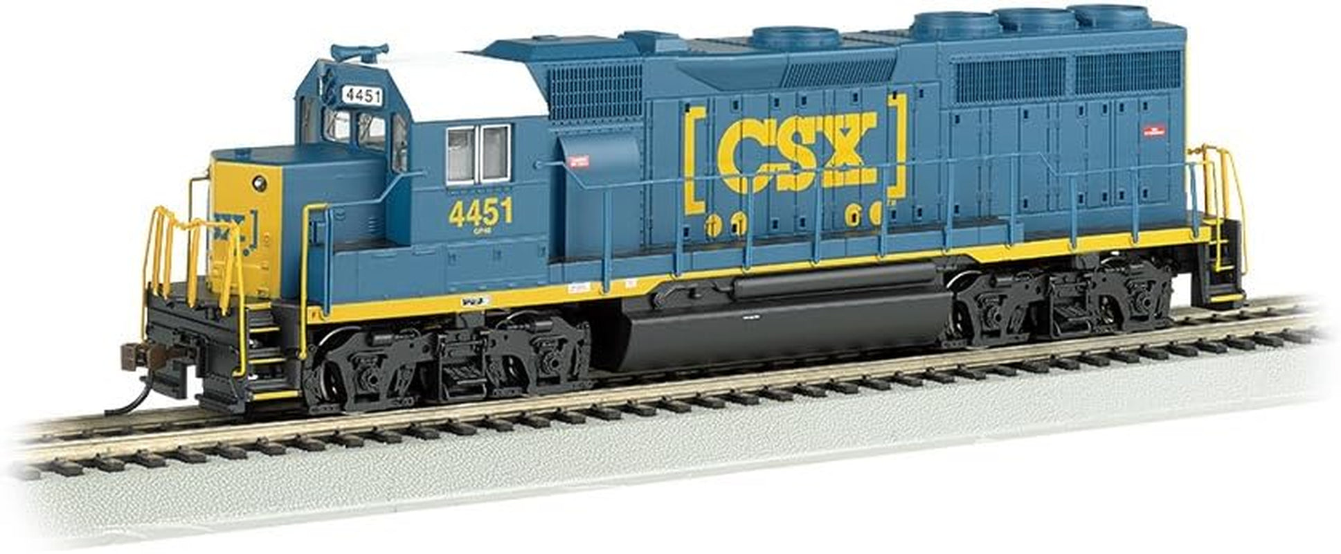 Bachmann Medium GP-40 Locomotive with Operating Headlight - SC® #4451 - N Scale Prototypical Blue Diesel Locomotive