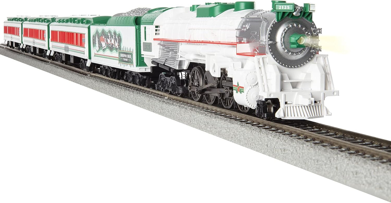 Lionel Bluetooth HO Gauge Christmas Cheer Passenger Model Train Set with Remote Control