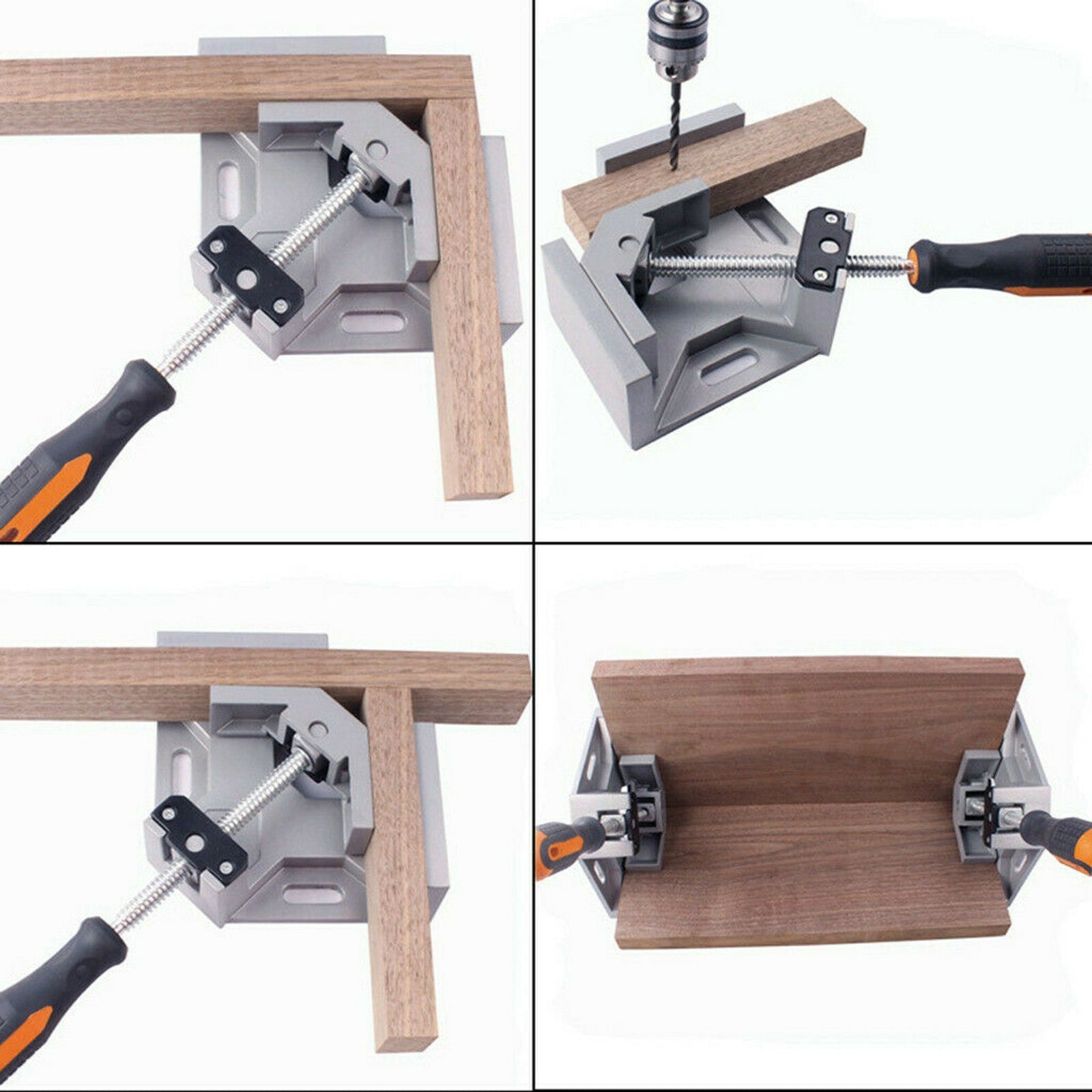 1 Set 90 Degree Right Angle Clip Clamps Corner Holders Woodworking Hand Tools