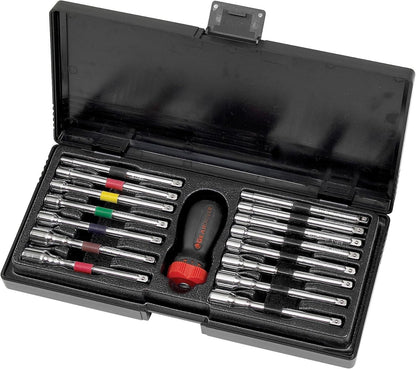 16-Piece Ratcheting Nut Driver Set - SAE & Metric - Model 8916D