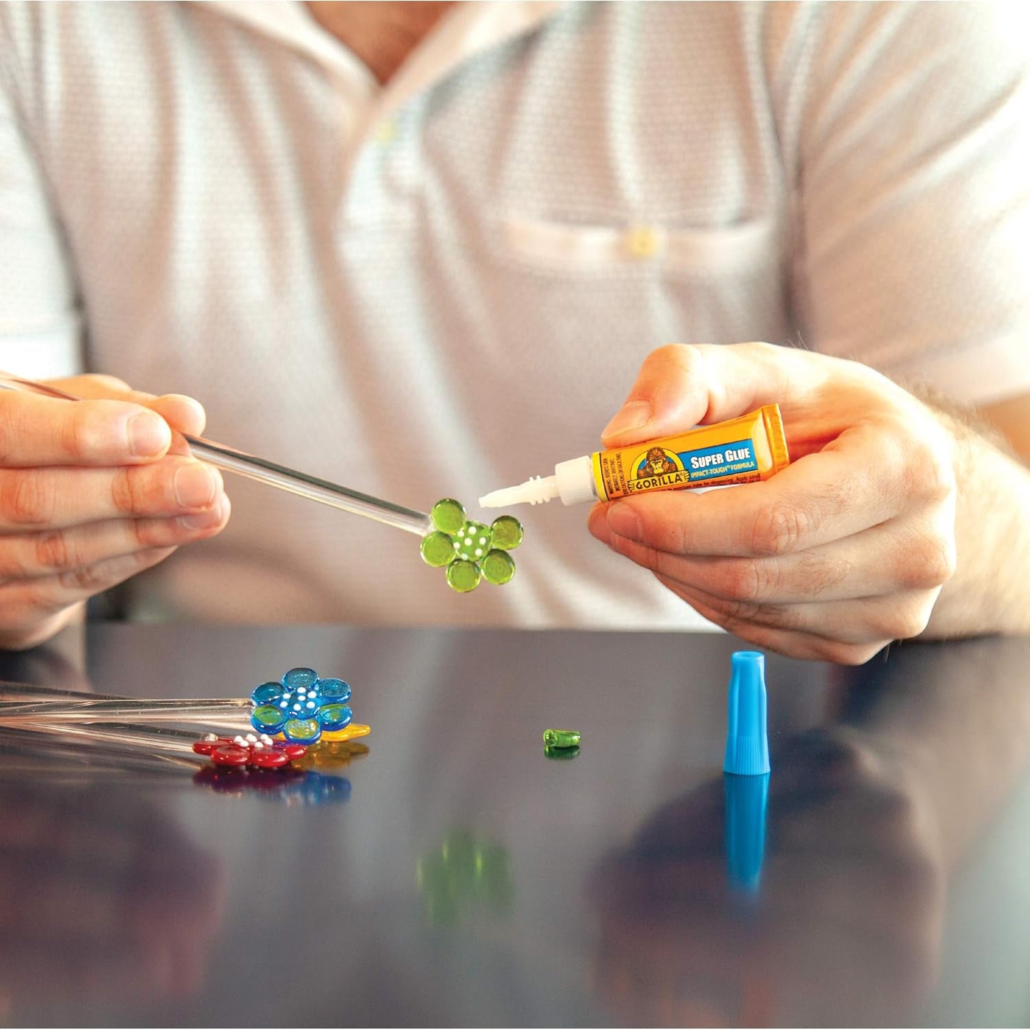 Gorilla Super Glue, Clear Adhesive, Four 3-Gram Tubes (Single Pack) - Versatile and Quick-Setting for Projects and Repairs