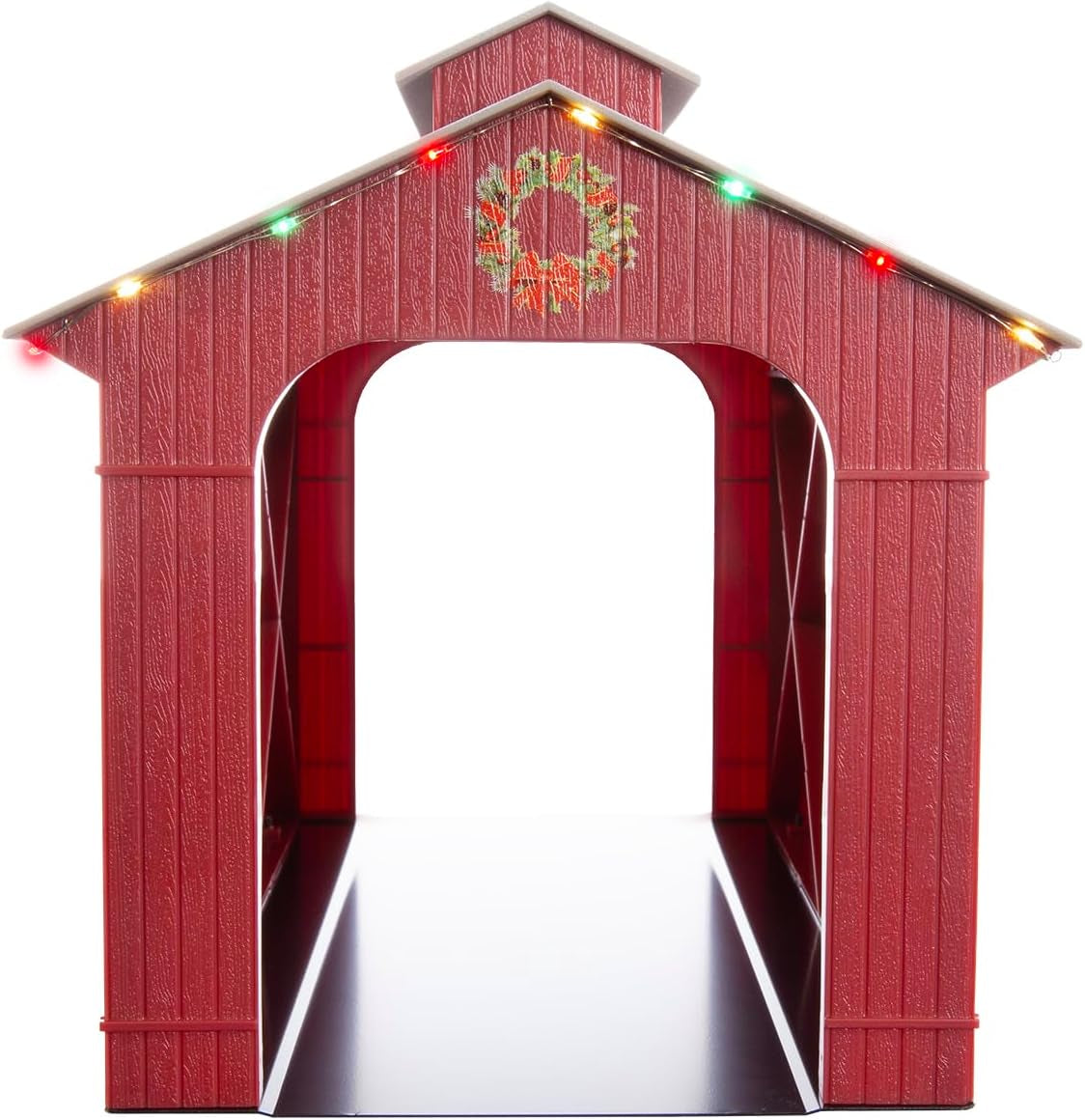 Lionel Christmas Electric O Gauge Model Train Accessories - Lighted Half Covered Bridge (1929090)