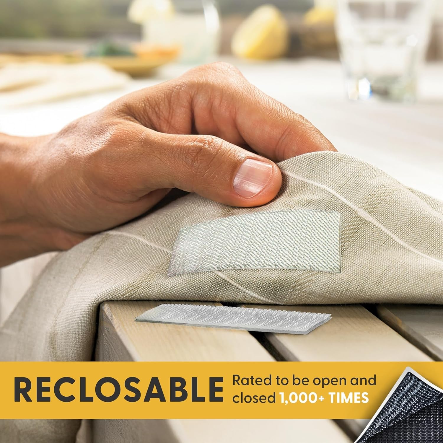 Industrial-Grade 10FT Adhesive Mounting Tape - 10 Pack - Clear Indoor/Outdoor Self-Mating Reclosable Fastener Compatible with 3M SJ3550/SJ3560 Dual Lock