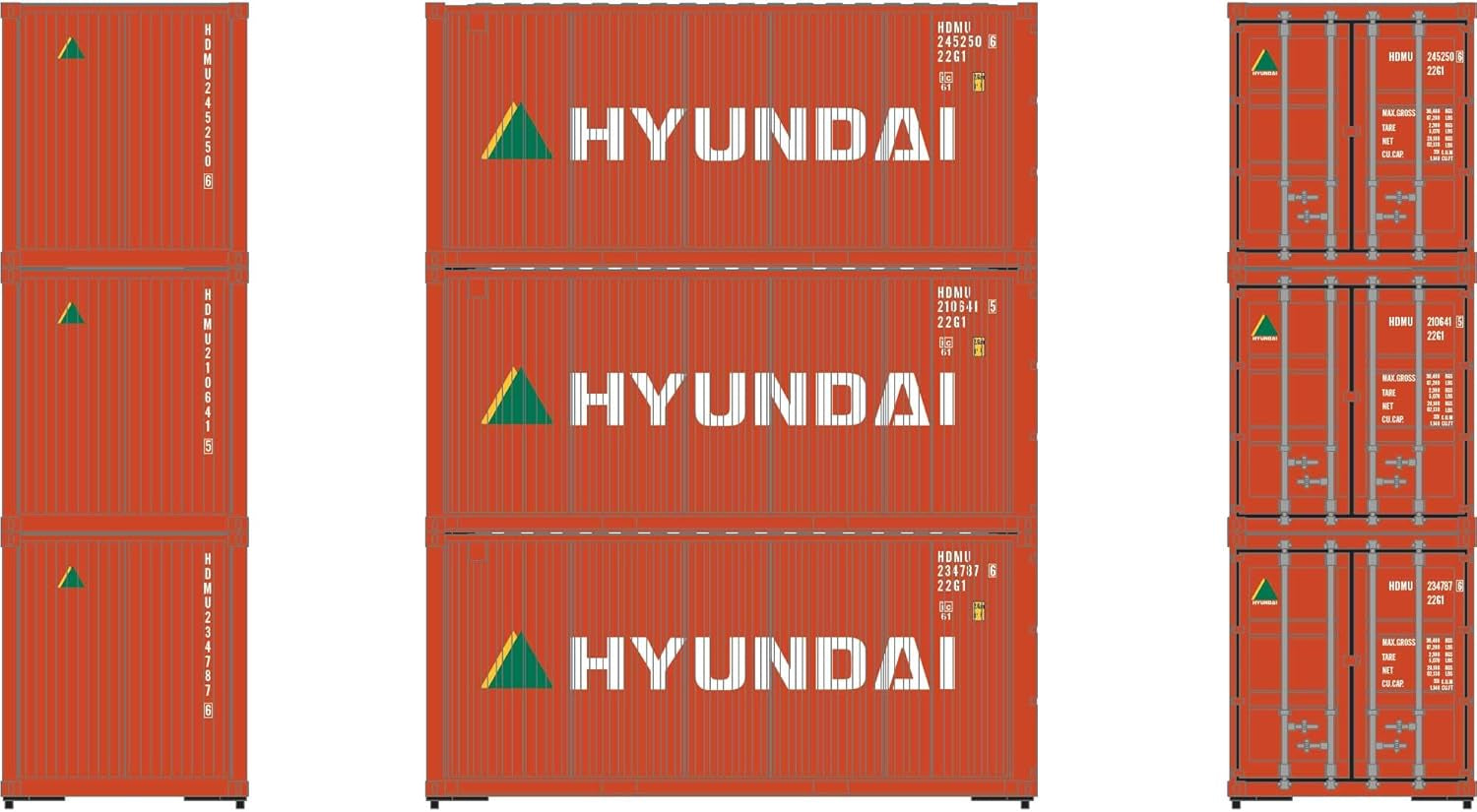 HO scale Athearn corrugated container HDMU 