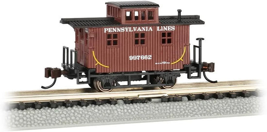 Bachmann Old-Time Caboose in Classic Pennsylvania Lines Design for N Scale Collections - BYMRR Train Store