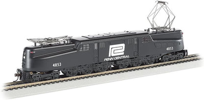 Bachmann Industries GG1 Electric DCC Sound Value Locomotive, Penn Central Black with White Lettering #4853, HO Scale