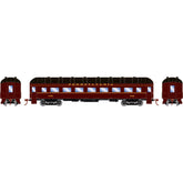 HO scale Pennsylvania Railroad arch roof passenger coach, model ATH73030, ready-to-roll model train car by BYMRR Train Store