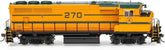 HO scale Athearn Maine Central GP40-2L locomotive with DCC and sound, model ATHG64946, detailed model train in blue and gray.