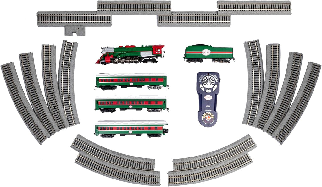 Christmas Express Lionchief Bluetooth Electric HO Gauge Model Train Set with Remote,Multi-Color