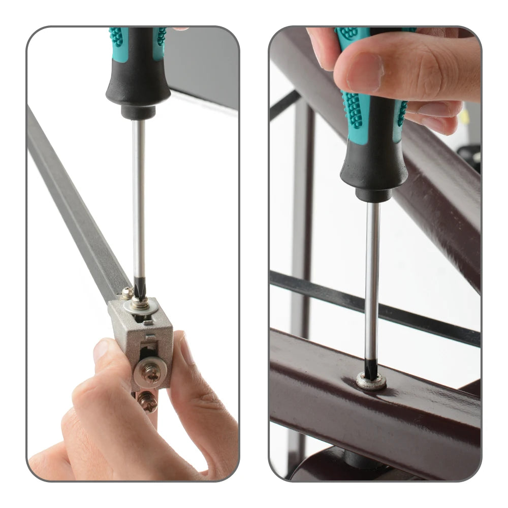 4PCS Multipurpose Handle Screwdrivers Set Electrician Insulated Security Repair Hand Tools Cross/Straight Type Screw Driver