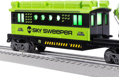 Lionel Area 51 UFO Recovery Bluetooth Lionchief Electric O Gauge Freight Train Set with Remote Control