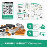 Engino STEM educational kit with building components for exploring physics principles and scientific experiments.