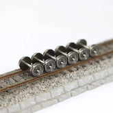 24-piece HO scale model train wheelsets with metal DC wheels and axles, suitable for model C8721 by EVEMODEL