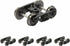 HO scale 1:87 Evemodel roller bearing truck set with 36" metal DC wheels and triple-spring bogies for model trains.