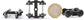 HO scale 1:87 roller bearing truck set by Evemodel with 36-inch metal DC wheels and triple-spring bogies.