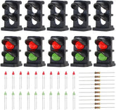 Evemodel 10 Sets Target Face with Leds for Railway Dwarf Signal N Z Scale 2 Aspects JTD14 - BYMRR Train Store