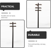 EXCEART Miniature Telephone Poles 30 Pcs O Gauge Train Accessories Plastic Telegraph Poles for Model Railway Diorama Sand Table Micro Landscape Decor - BYMRR Train Store