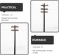 EXCEART Miniature Telephone Poles 30 Pcs O Gauge Train Accessories Plastic Telegraph Poles for Model Railway Diorama Sand Table Micro Landscape Decor - BYMRR Train Store