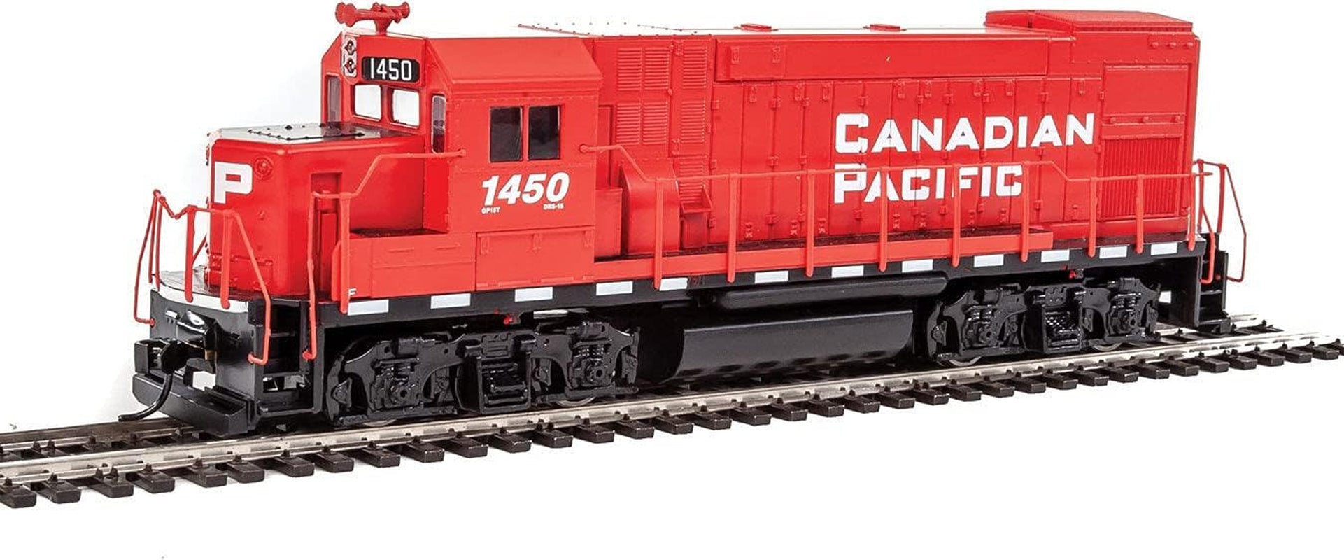 Walthers Trainline HO Scale EMD GP15-1 Model Locomotive - Standard DC - Canadian Pacific (Red, White)