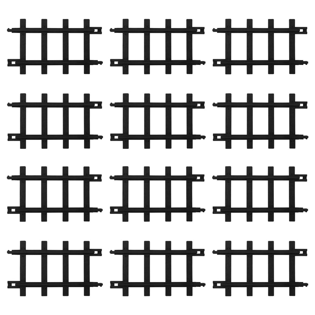 Trains Ready to Play Straight Model Train Set Track Pieces, 12 Piece Pack