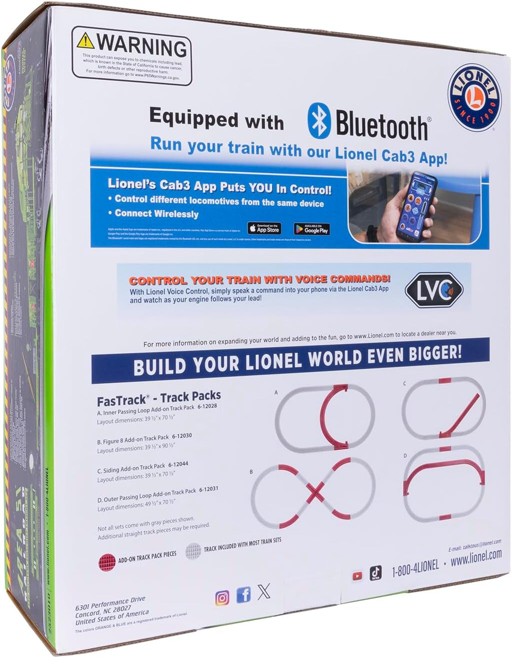 Lionel Area 51 UFO Recovery Bluetooth Lionchief Electric O Gauge Freight Train Set with Remote Control