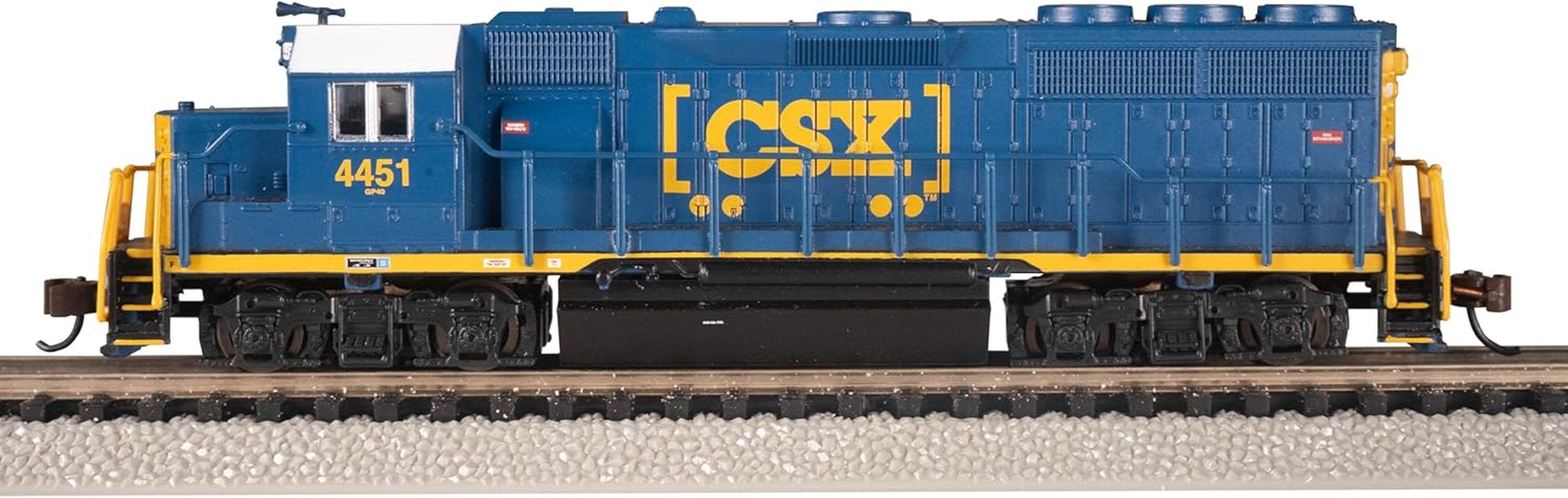 Bachmann Medium GP-40 Locomotive with Operating Headlight - SC® #4451 - N Scale Prototypical Blue Diesel Locomotive