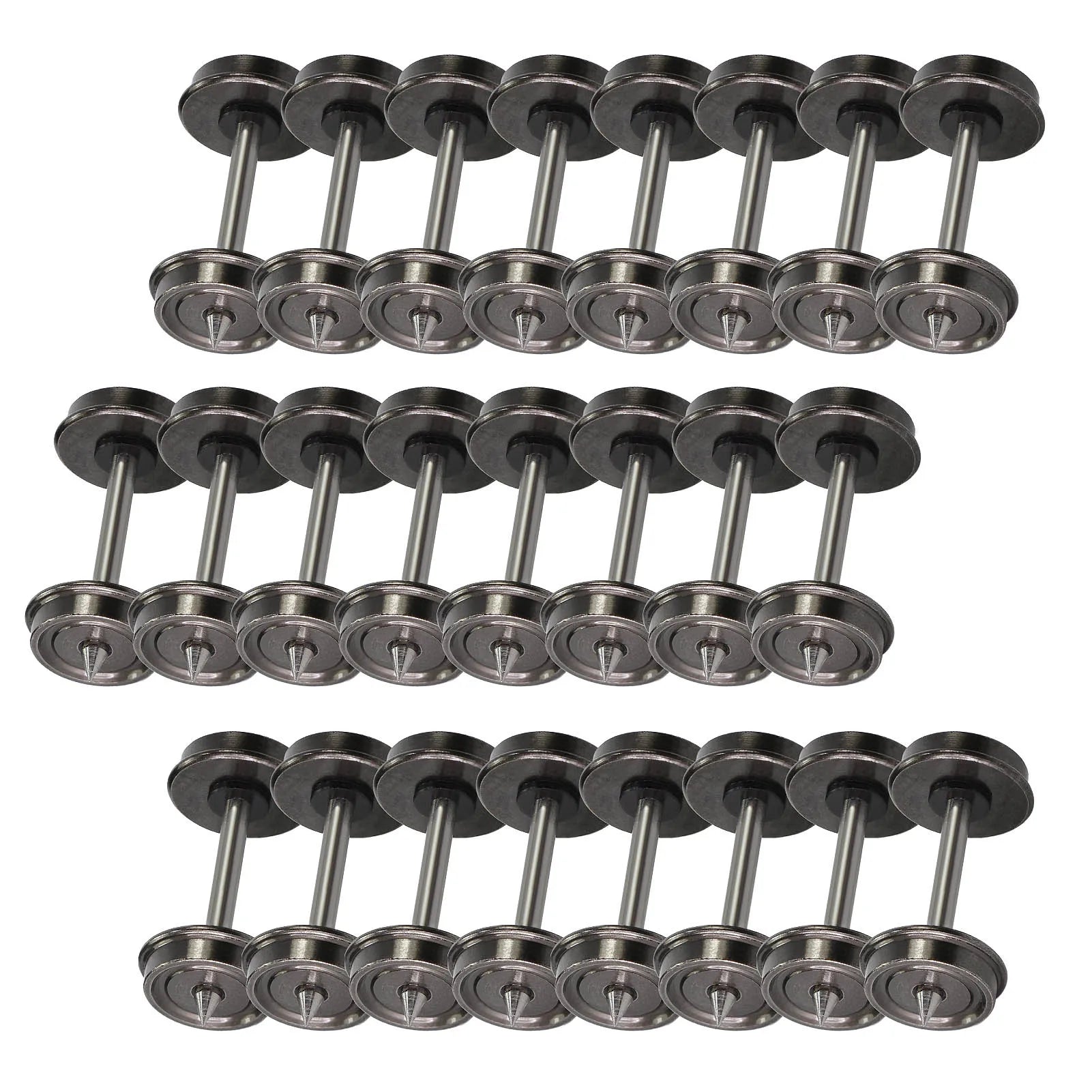 12Pcs/24Pcs Model Trains HO Scale 1:87 33" DC Metal Wheelset DC Wheel Set C8725