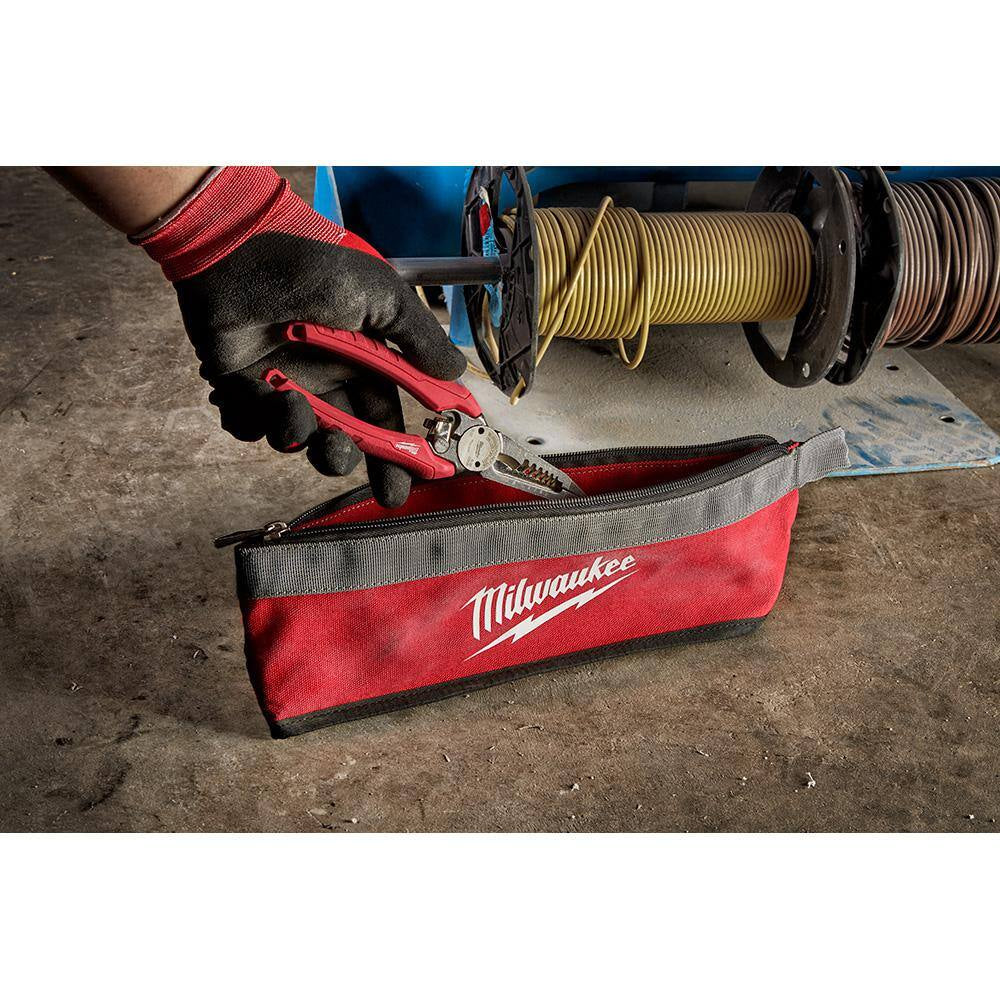 14 In., 12 In., 8 In. and 6 In. Multi-Size Zipper Tool Bags in Red (4-Pack)