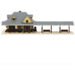N scale passenger station model kit by BYMRR Train Store, featuring detailed miniature station building for model train layouts.