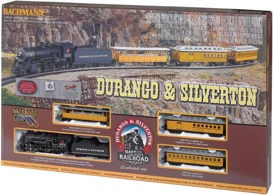 Bachmann Trains Durango & Silverton HO Scale Ready-to-Run Electric Train Set - Yellow