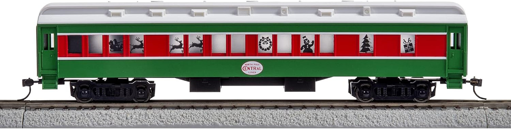 Christmas Express Lionchief Bluetooth Electric HO Gauge Model Train Set with Remote,Multi-Color