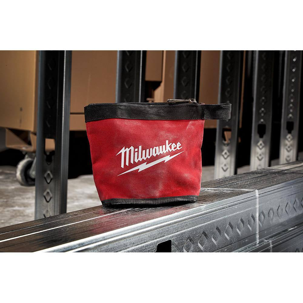 14 In., 12 In., 8 In. and 6 In. Multi-Size Zipper Tool Bags in Red (4-Pack)