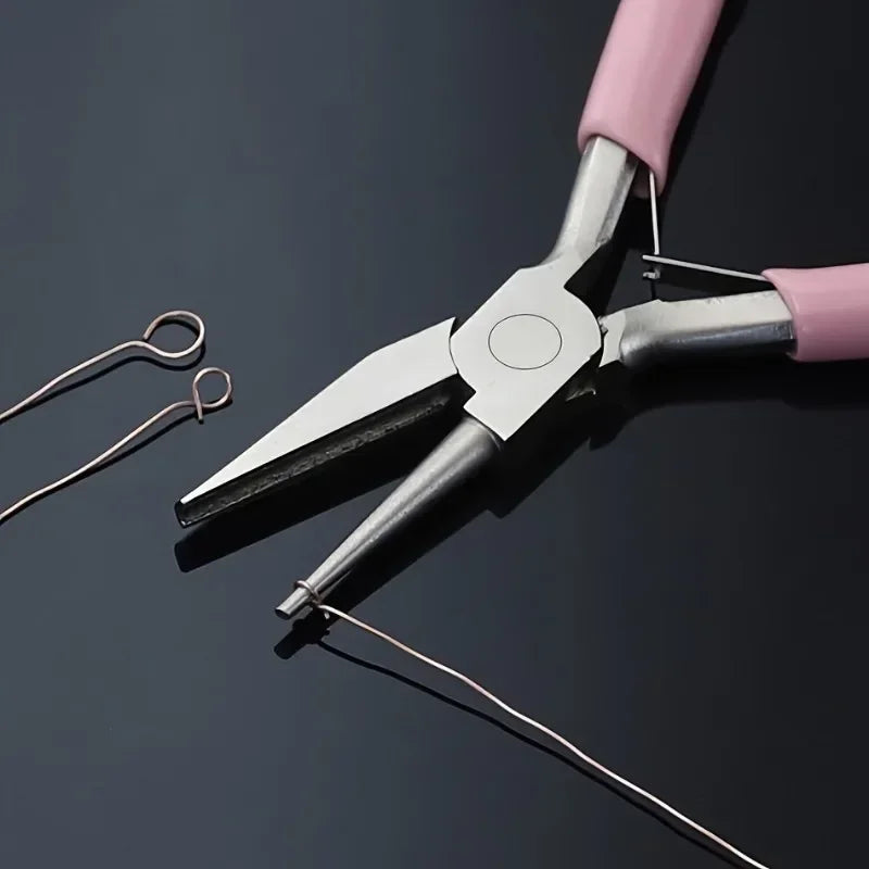 1/2Pcs Mini Wire Winding Pliers Half Groove Half round Nose Tool Pliers DIY Hand Tools