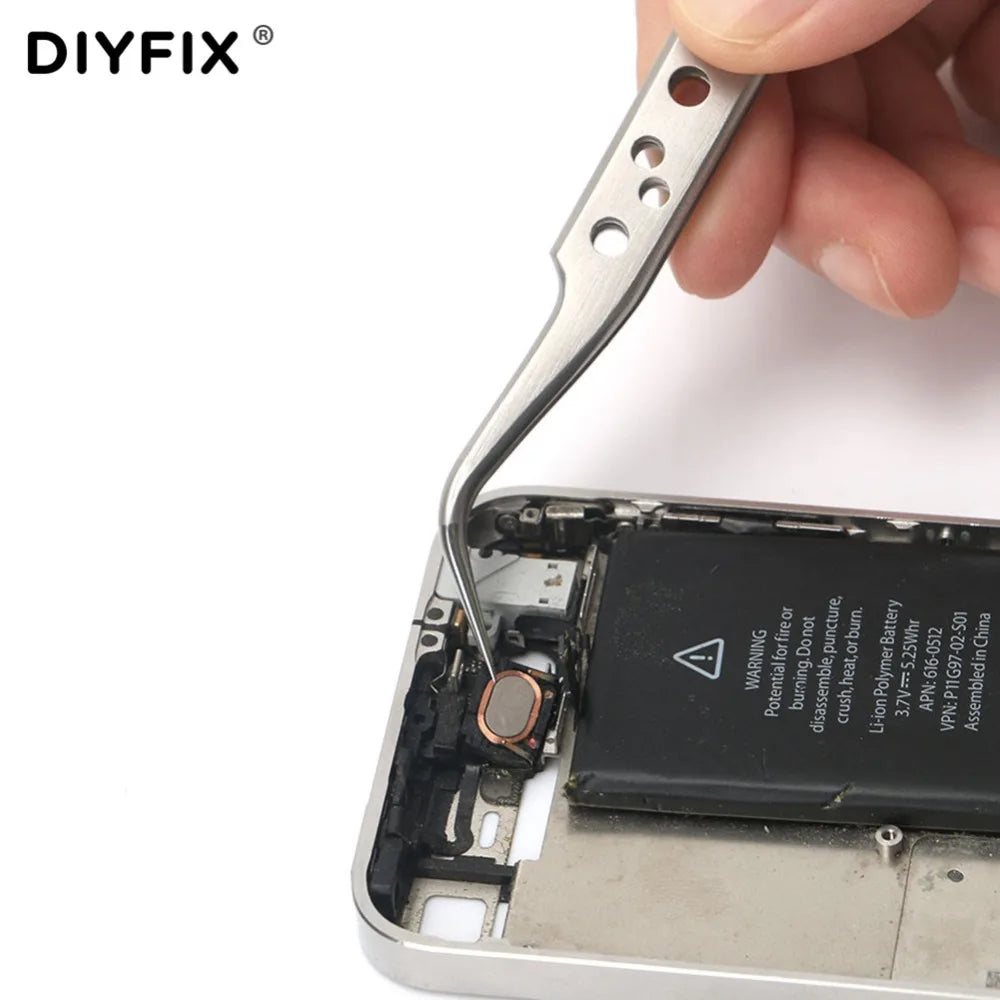 Precision Electronics Tweezers Anti-Static Curved Straight Tip Stainless Forceps Phone Repair Hand Tools Sets