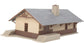 HO scale Iron Ridge Station model railroad structure kit by Walthers Trainline with detailed station building and platform.