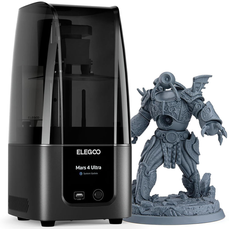 Mars 5 Ultra Resin 3D Printer - 7" 9K Mono LCD, High-Speed Printing at 150mm/h, Smart Automatic Leveling, Intelligent Detection, Wi-Fi Transfer, Print Volume: 6.04 x 3.06 x 6.49 Inches