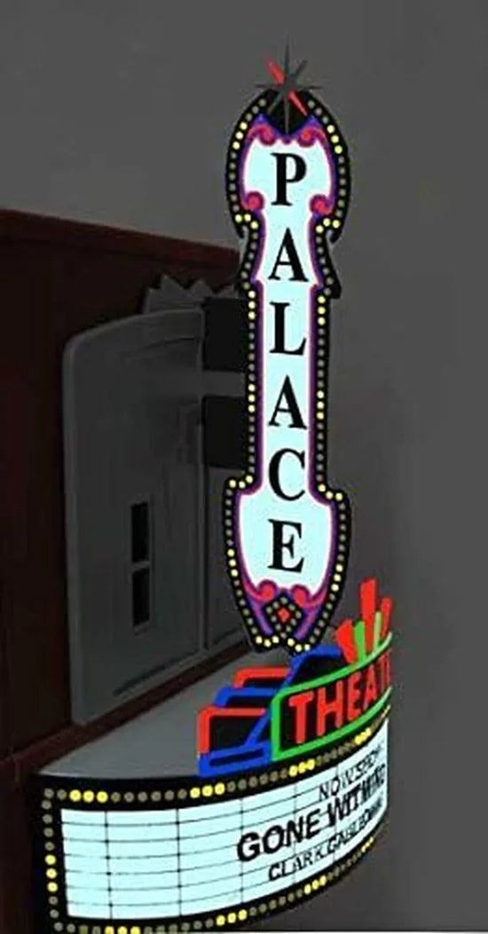 Animated Lg Model Theater Lighted Combo Kit by Lights4Models with detailed miniature theater and vibrant lighting effects.