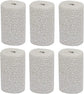 Two white plaster cloth gauze bandage rolls, 6-inch x 15-feet, used for art, body casting, masks, sculpture, and crafting.