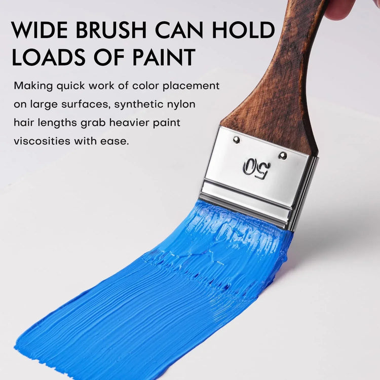 25-piece professional acrylic paint brush set by Fuumuui, including various brush sizes and shapes for detailed art projects.