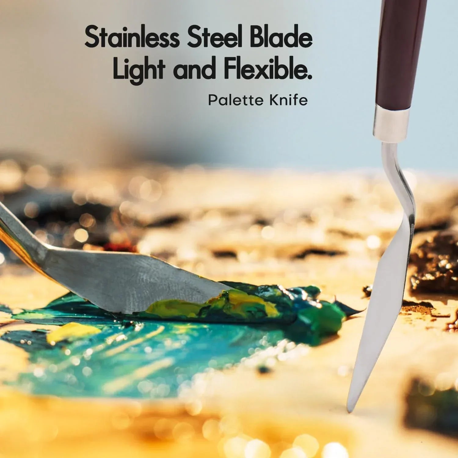Set of 25 professional acrylic paint brushes by Fuumuui, featuring various sizes and shapes for detailed art painting.