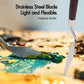 Set of 25 professional acrylic paint brushes by Fuumuui, featuring various sizes and shapes for detailed art painting.