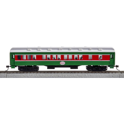 HO Scale Christmas Express Electric Model Train Set with Remote and Bluetooth Capability - BYMRR Train Store