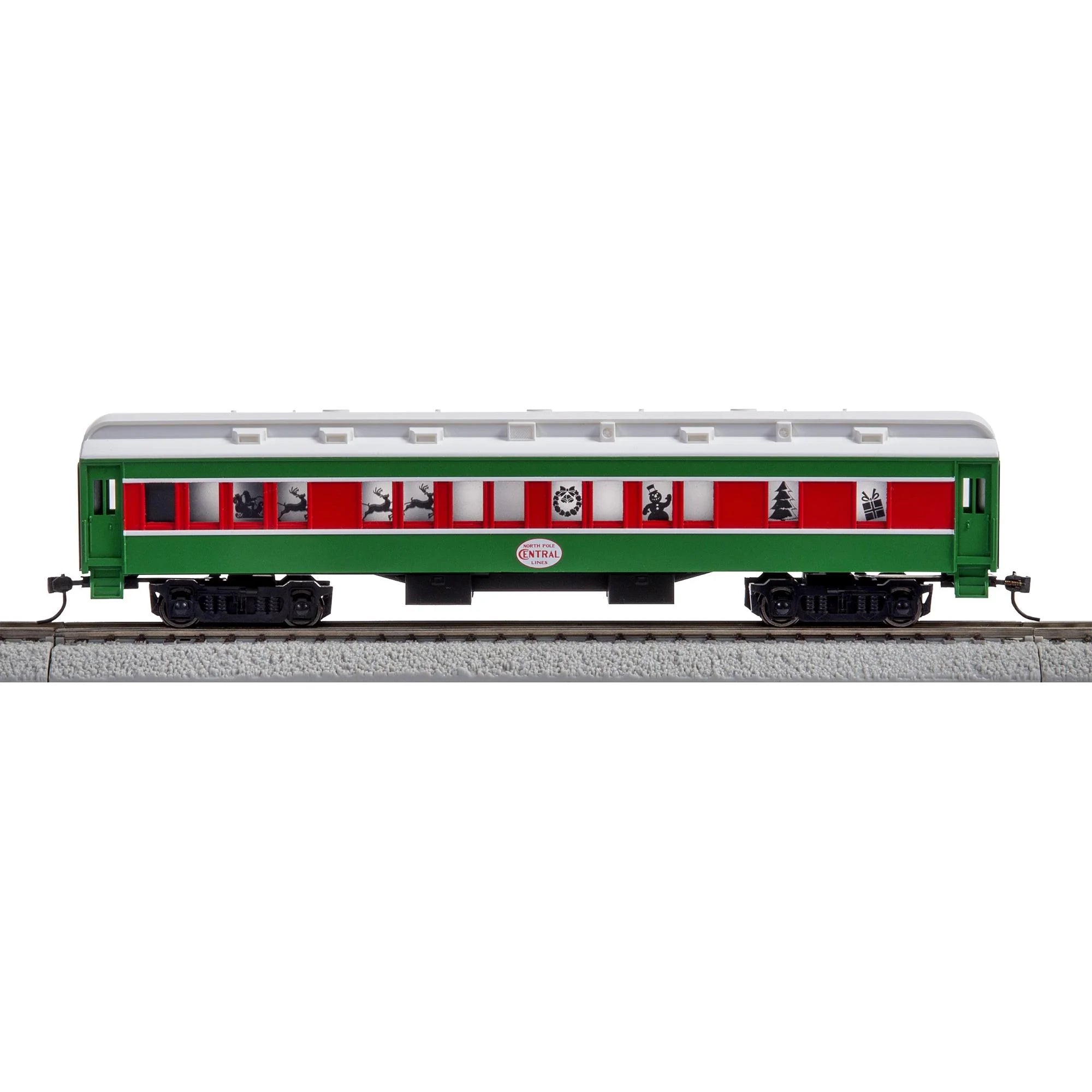 HO Scale Christmas Express Electric Model Train Set with Remote and Bluetooth Capability - BYMRR Train Store