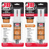J-B Weld Kwikweld 6-Minute Set waterproof epoxy in dark grey, 2-pack, high strength repair adhesive for various surfaces.