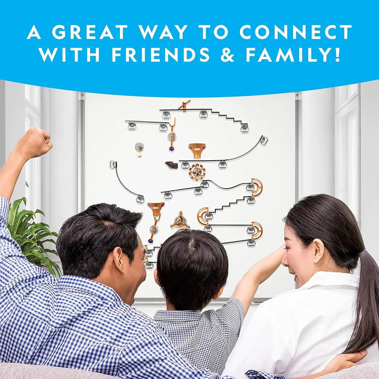 National Geographic 75-Piece Magnetic Marble Run STEM Building Set for All Ages with Magnetic Track, Unique Trick Pieces, and Marbles for Marble Maze Creation and STEM Learning Activities - BYMRR Train Store