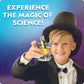 National Geographic Science Magic Kit for children with colorful science tools and experiments, promoting STEM learning and discovery.